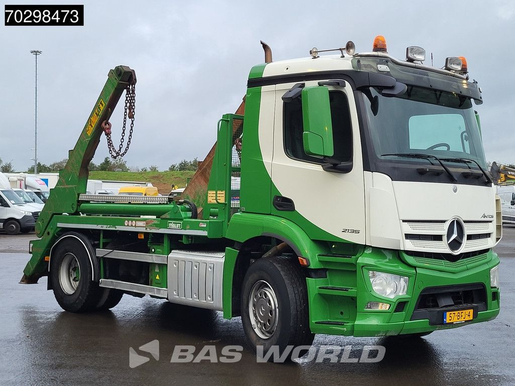 Mercedes Antos 2135 4X2 NL-Truck APK 14Tons Hyva Lift Skiploader Automatic Euro 6