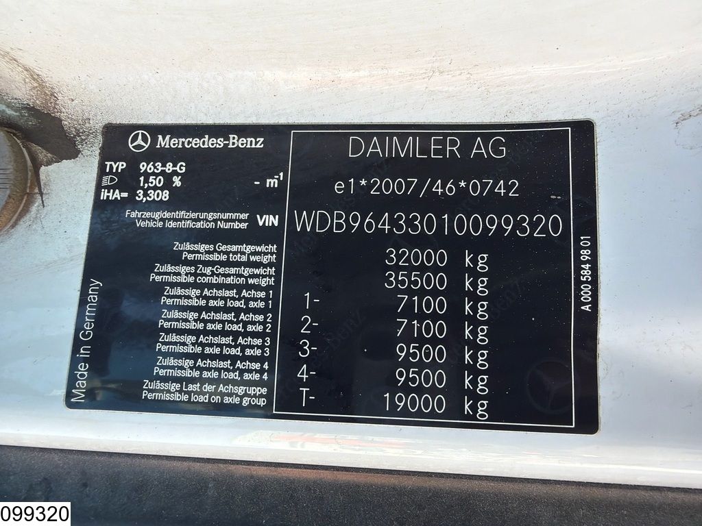Mercedes Arocs 3236 EURO 6, 8x4 IMER 8,5m3
