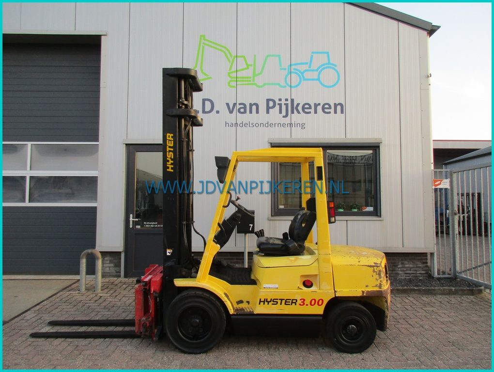 Hyster H3.00XM Perkins diesel 2004 sideshift+vorkenspreider