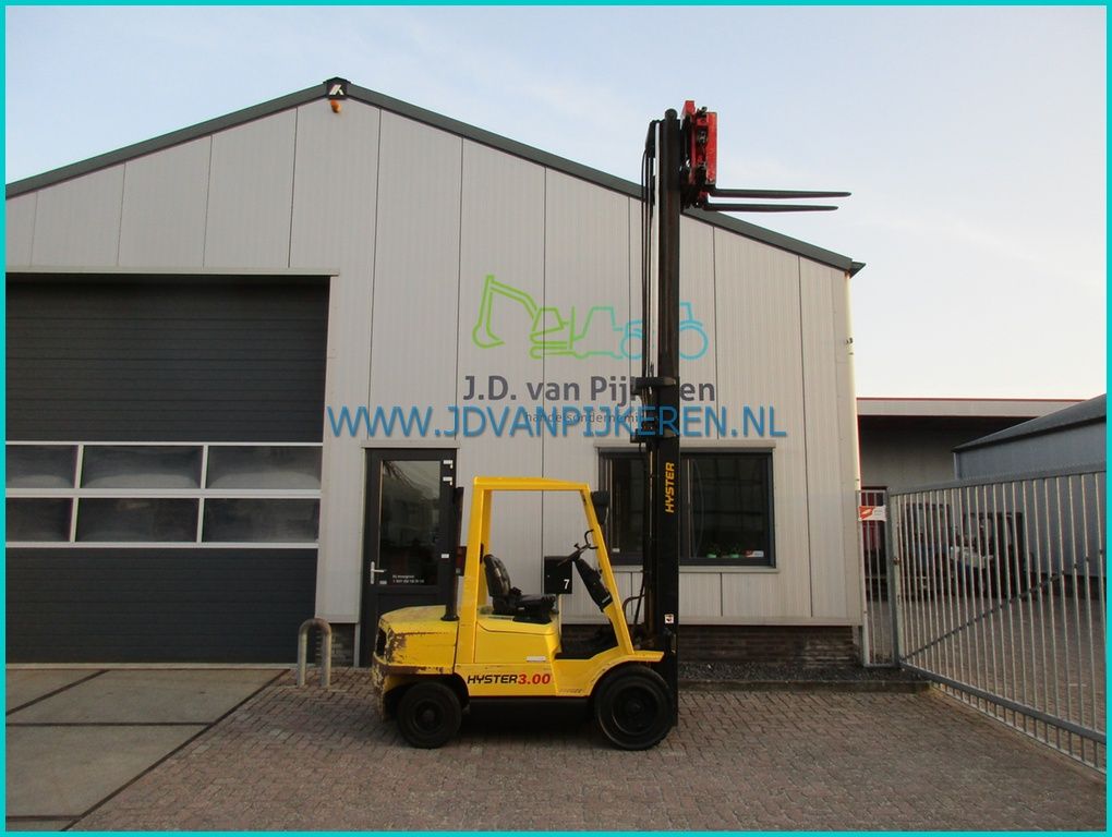 Hyster H3.00XM Perkins diesel 2004 sideshift+vorkenspreider