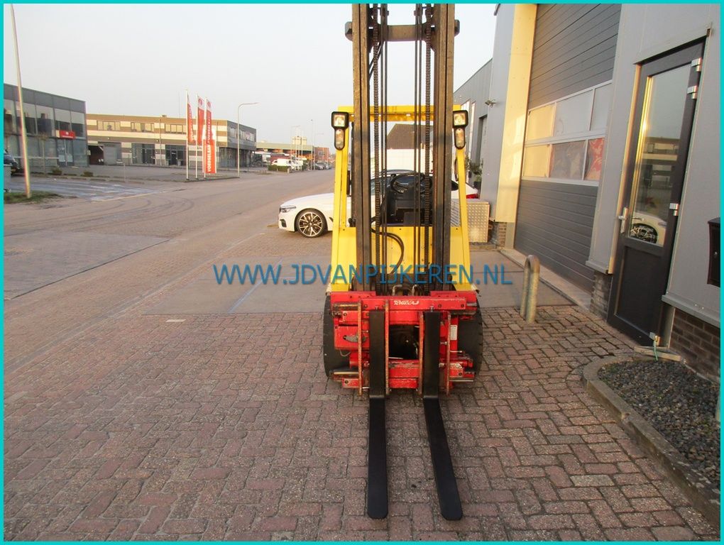 Hyster H3.00XM Perkins diesel 2004 sideshift+vorkenspreider