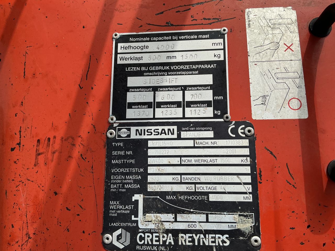 Te Koop Nissan Heftruck SNX1L15HO