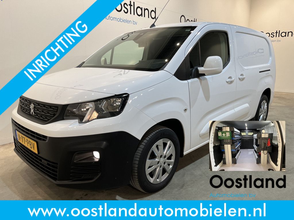 Peugeot Partner 1.5 BlueHDI Long 130 PK Automaat / Servicebus / Sortimo Inrichting / Euro 6 / Schuifdeur L + R / Airco / Camera / CarPlay / Cruise Control / 50.300 KM !!