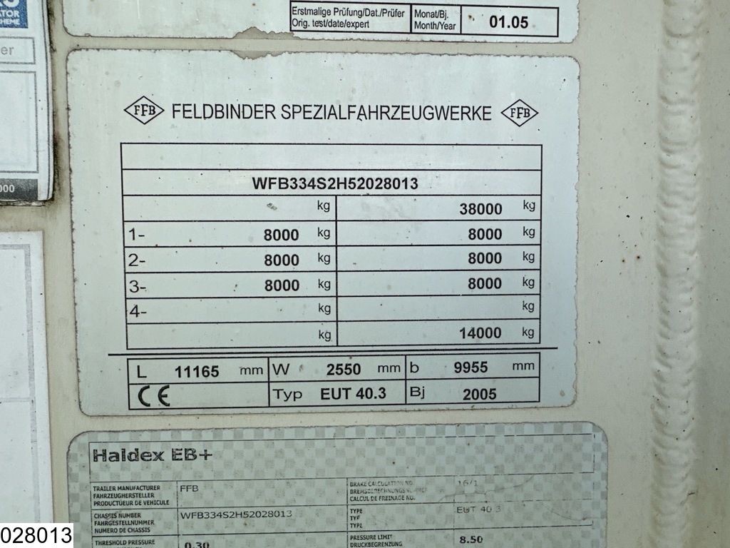Feldbinder Silo 40.000 Liter, 1 Comp