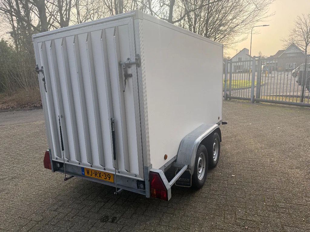 Verdonk Gesloten aanhanger met laadklep tandemasser