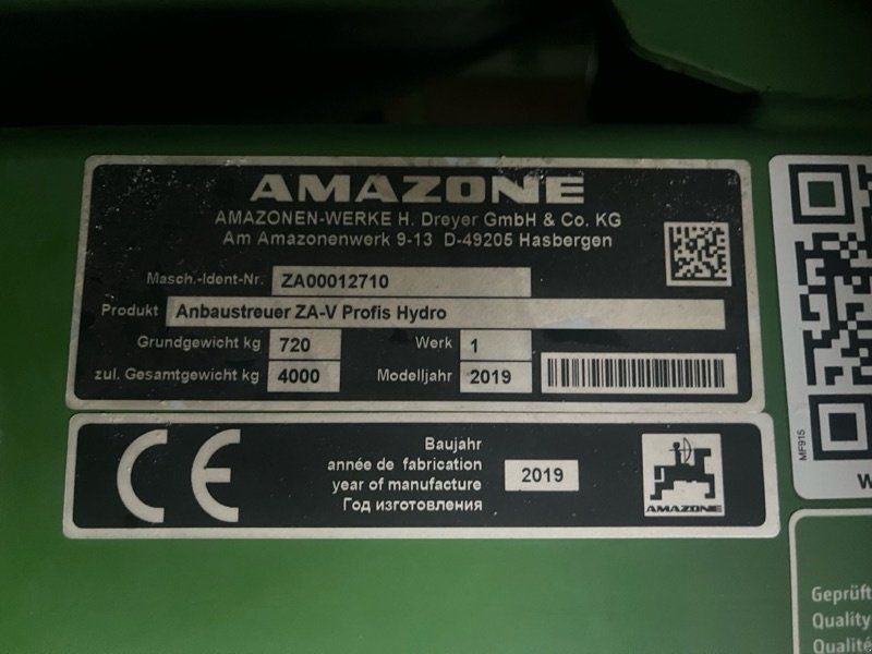 Amazone ZA-V 3200 Profis Hydro