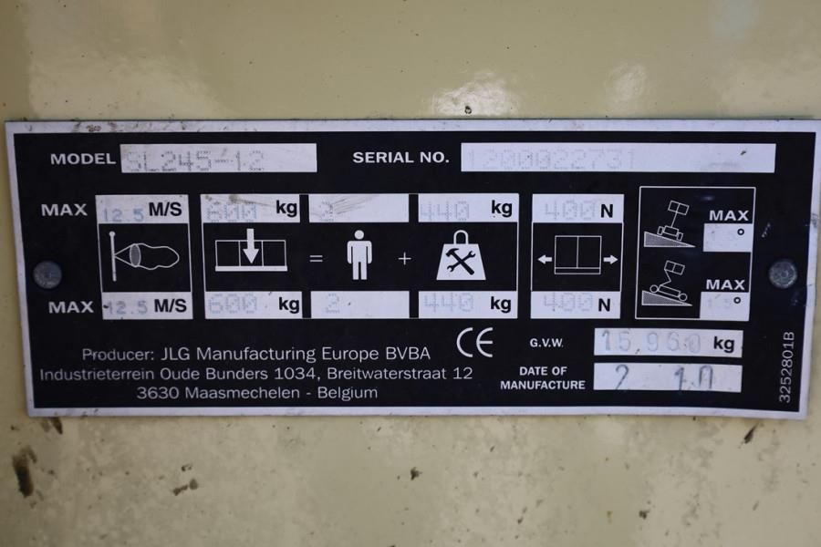 JLG SL245-12 Diesel, 4x4x4 Drive, 26.5m Working Height