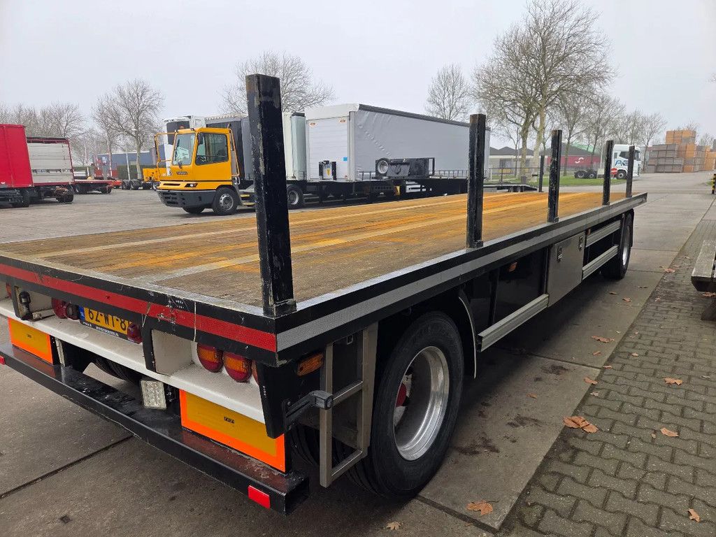 Lako 2 as ronggaten met rongen,40mm trekoog RVS kisten, zware kantbalk