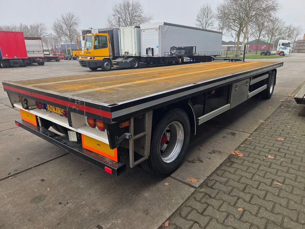 Lako 2 as ronggaten met rongen,40mm trekoog RVS kisten, zware kantbalk