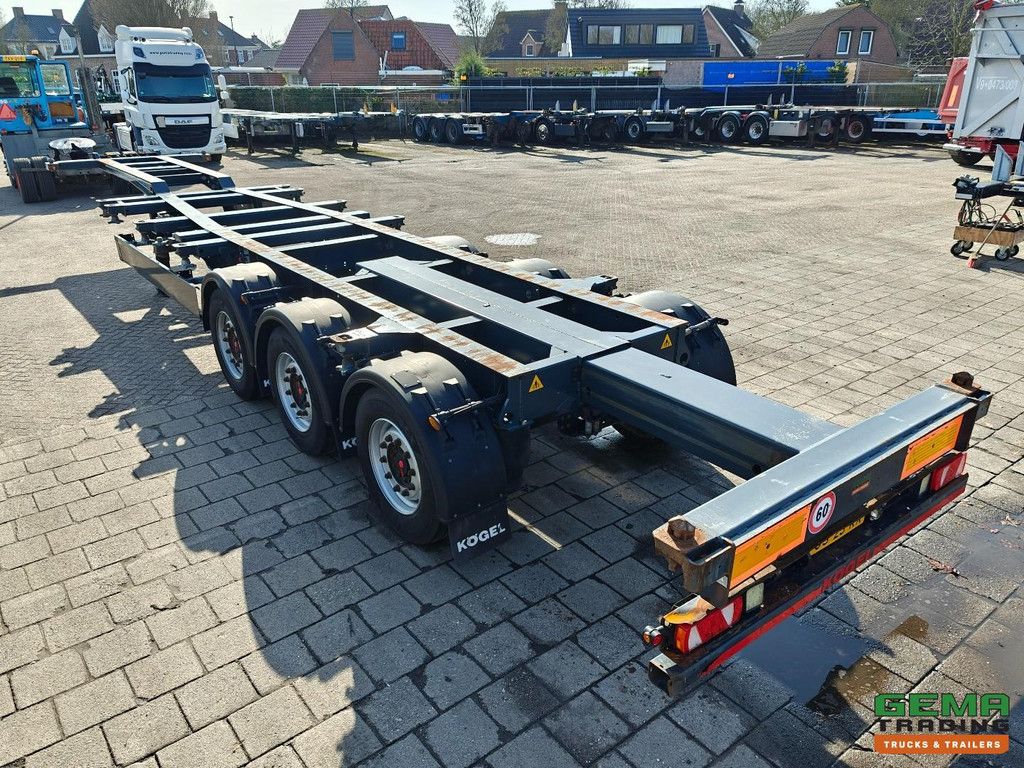 Kögel S24 PORT 40 SIMPLEX 20 – 3-Achser SAF – Scheibenbremsen – Liftachse – 2 x 20 Fuß, 30 Fuß, 40 Fuß HC – 5450 kg