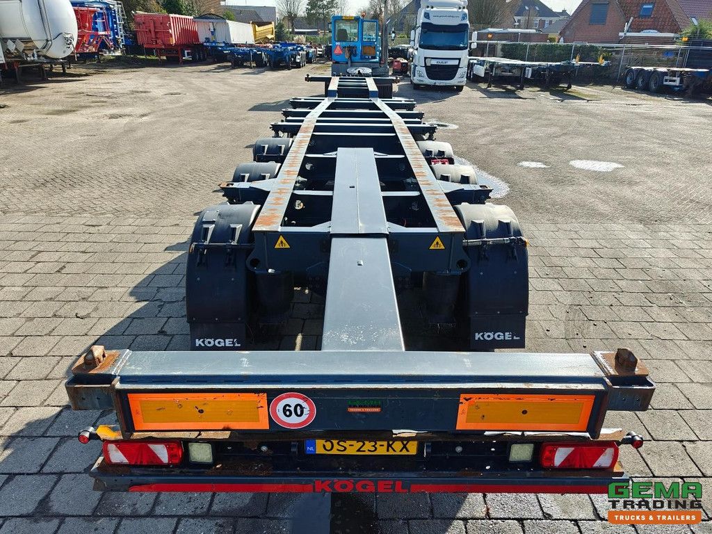 Kögel S24 PORT 40 SIMPLEX 20 – 3-Achser SAF – Scheibenbremsen – Liftachse – 2 x 20 Fuß, 30 Fuß, 40 Fuß HC – 5450 kg