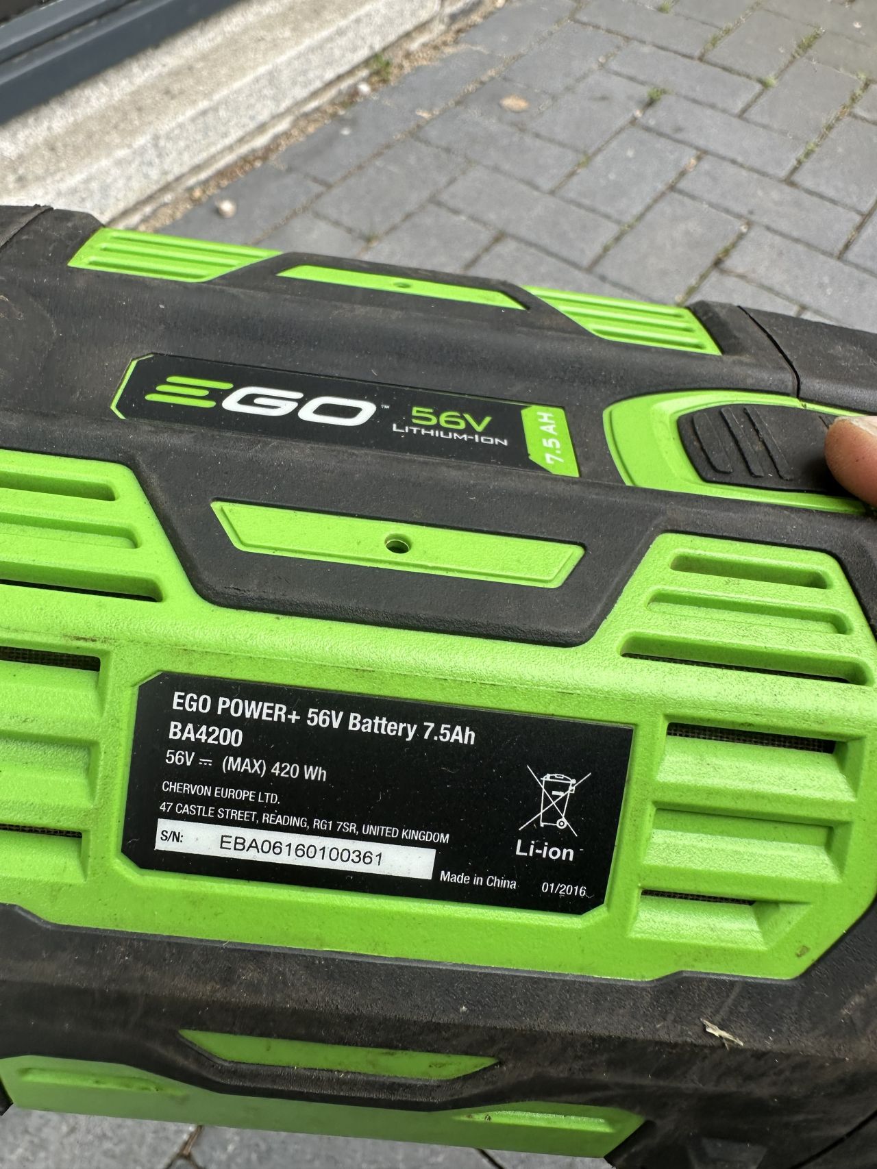 Ego accu bosmaaier BCX4500 Compleet incl accu's en lader