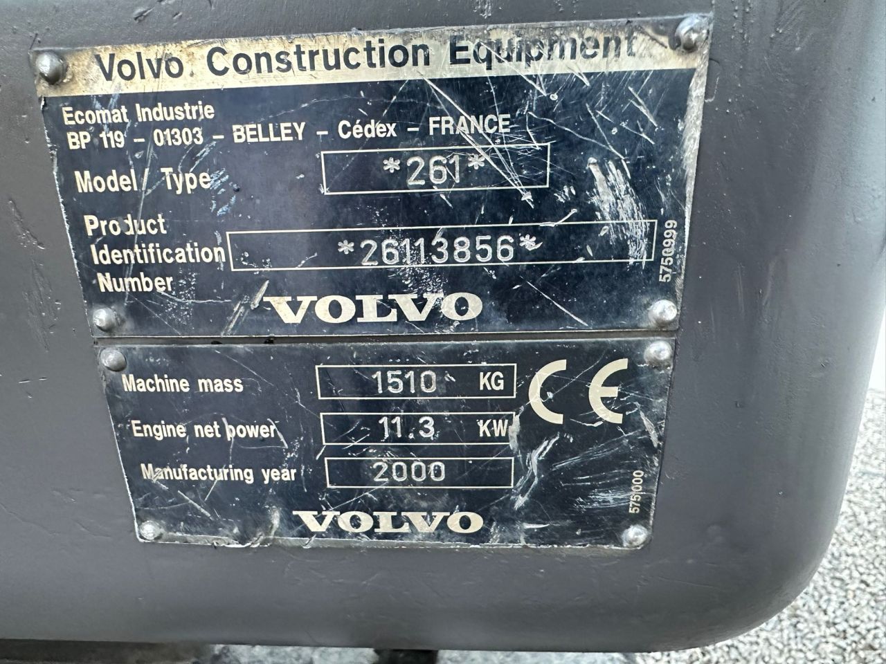 TE KOOP: zeer nette VOLVO EC-15 mini kraan