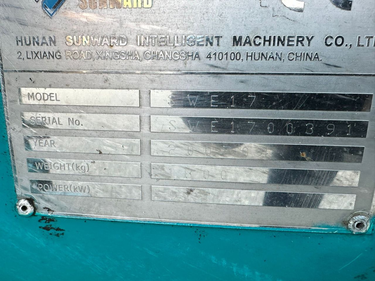 TE KOOP: zeer nette SUNWARD 17B mini kraan