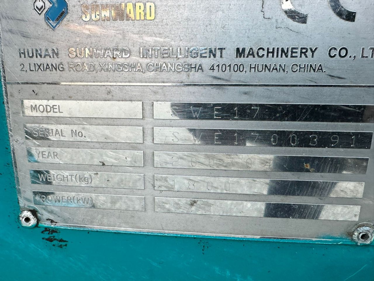 TE KOOP: zeer nette SUNWARD 17B mini kraan