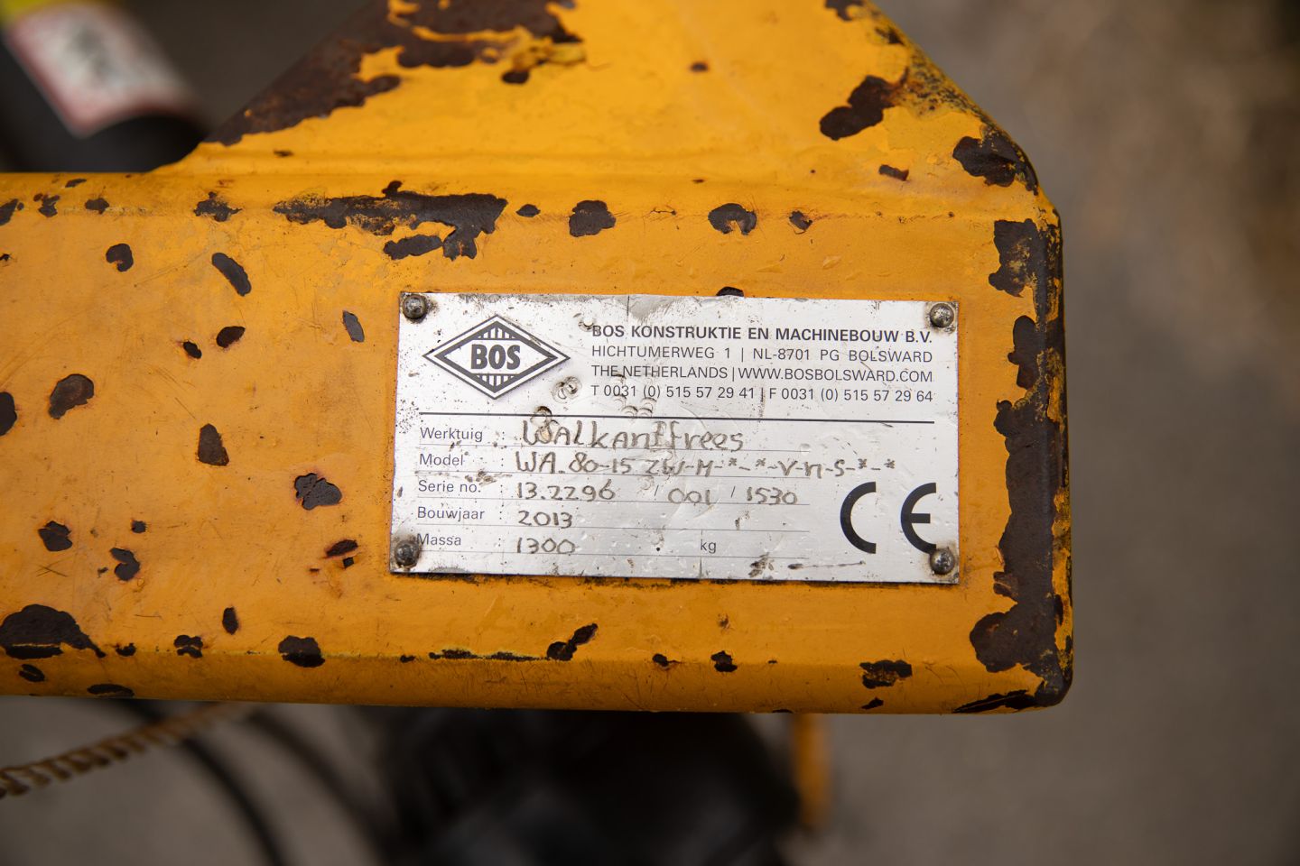 Bos wa 80-15 walkantfrees wallenfrees Grabenkantenfräse