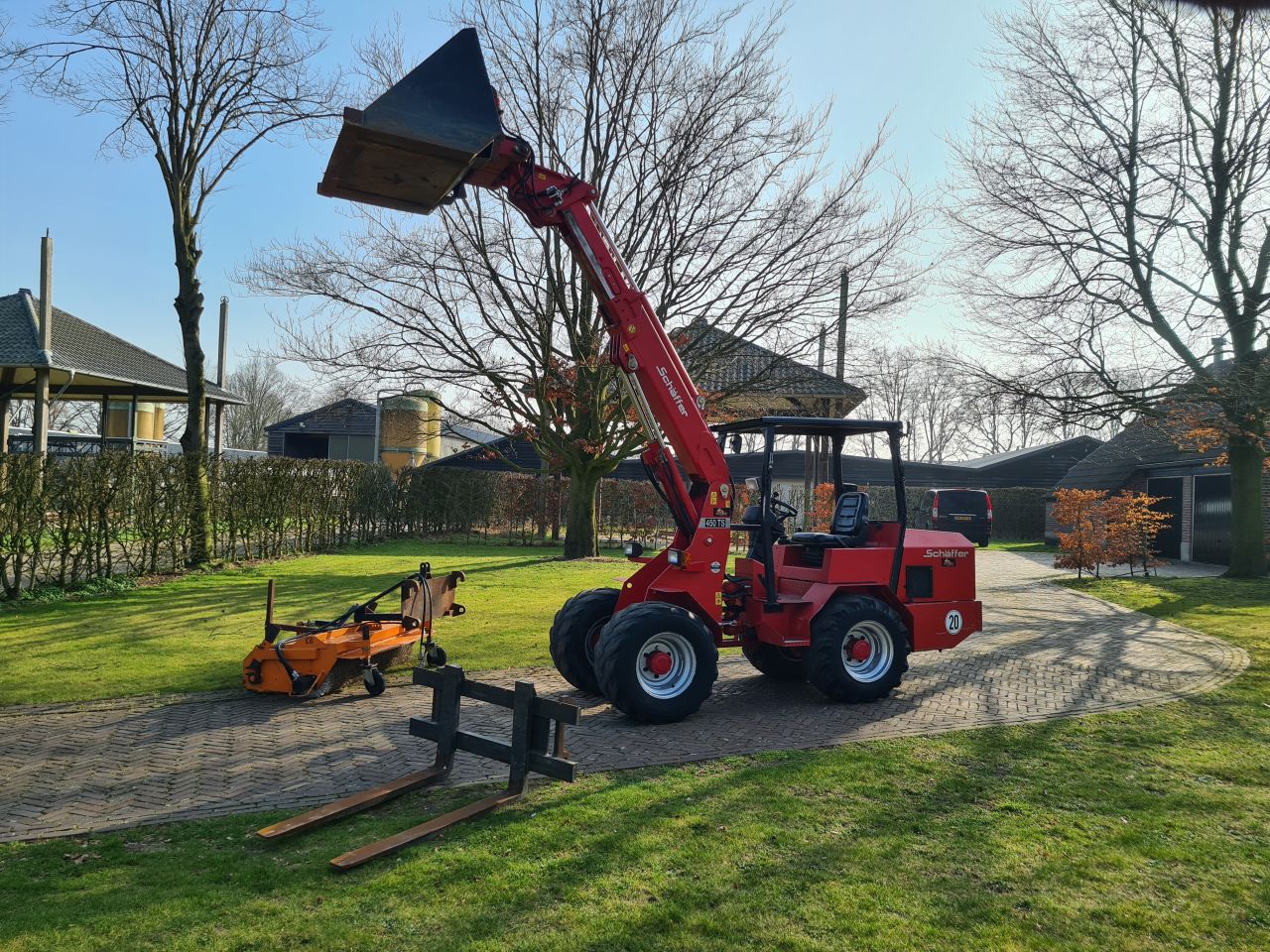 Schaffer 450 TS telescoop telelader shovel loader.