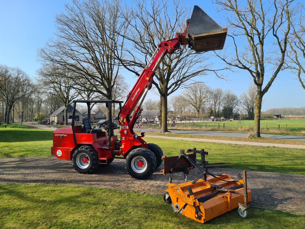Schaffer 450 TS telescoop telelader shovel loader.