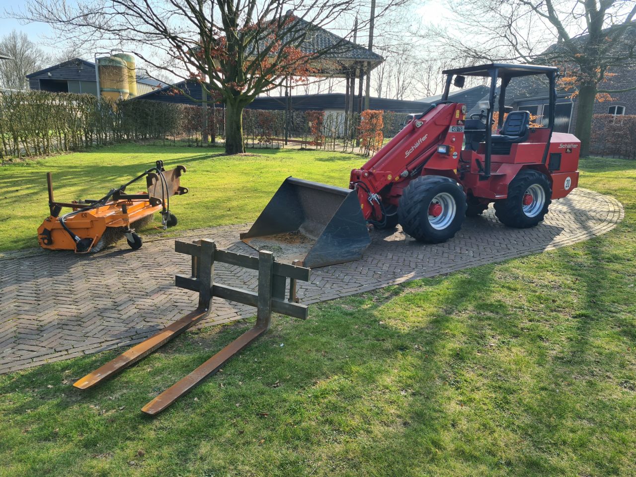 Schaffer 450 TS telescoop telelader shovel loader.