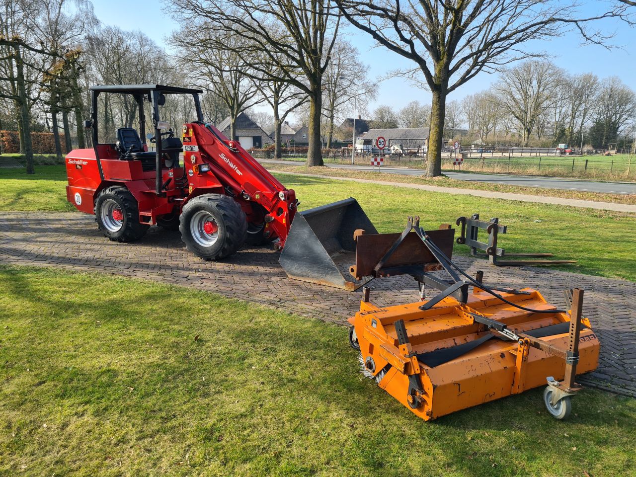 Schaffer 450 TS telescoop telelader shovel loader.