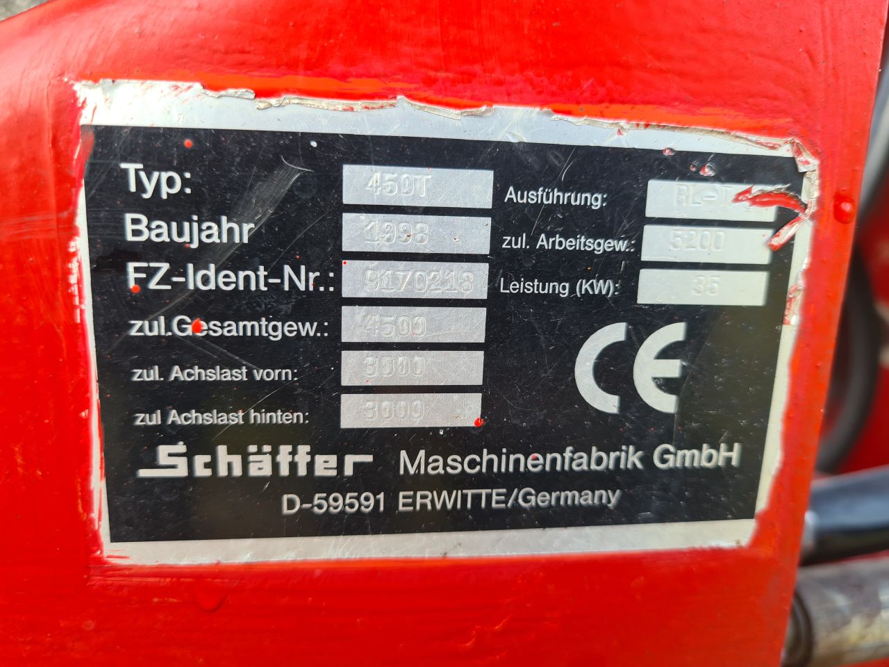 Schaffer 450 TS telescoop telelader shovel loader.