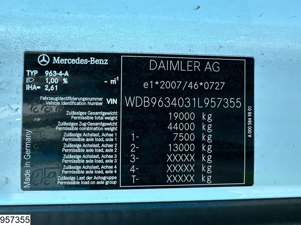 Mercedes Actros 1845 EURO 6, Retarder, Standairco