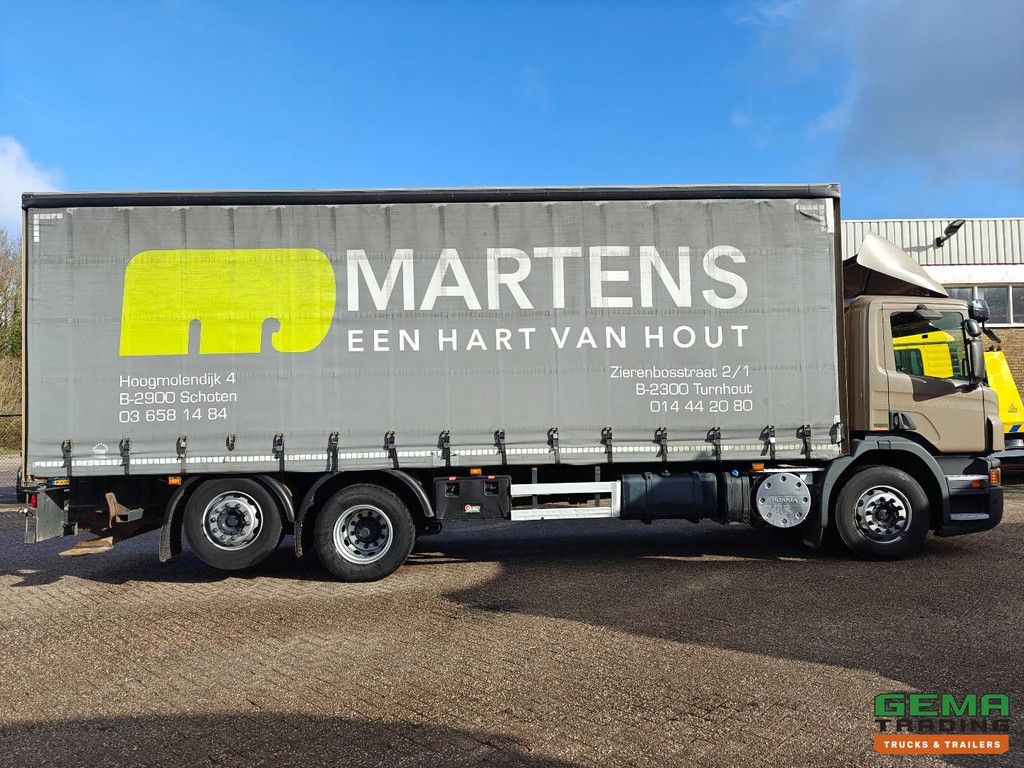 Scania P280 6x2/4 Daycab Euro5 - 8M sliding tarpaulin - Cage connection - 469,000 km