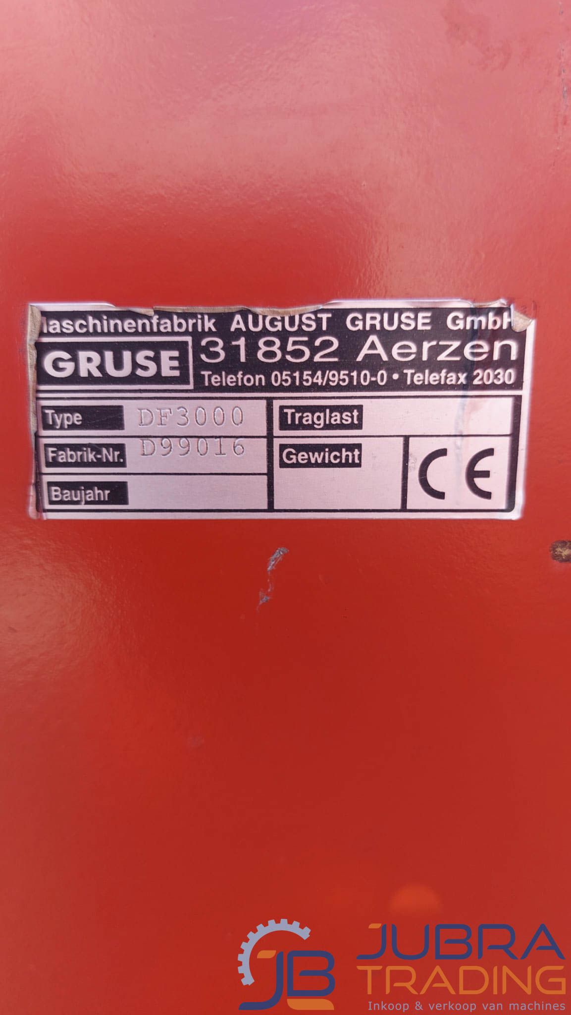 GRIMME DF3000 Rijenfrees | BJ ±2000 | PTO | Werkbreedte ±3M