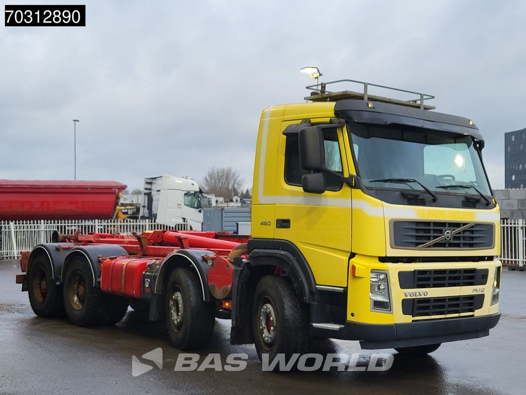 Volvo FM 460 8X4 HIAB Hook Full Steel Big-Axle Manual Euro 3