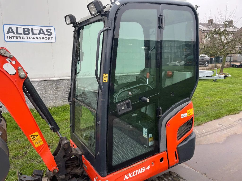 Kubota Kx016 graafmachine 2019 met CW05 Hydr wissel