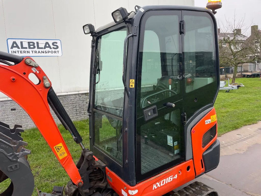 Kubota Kx016 graafmachine 2019 met CW05 Hydr wissel