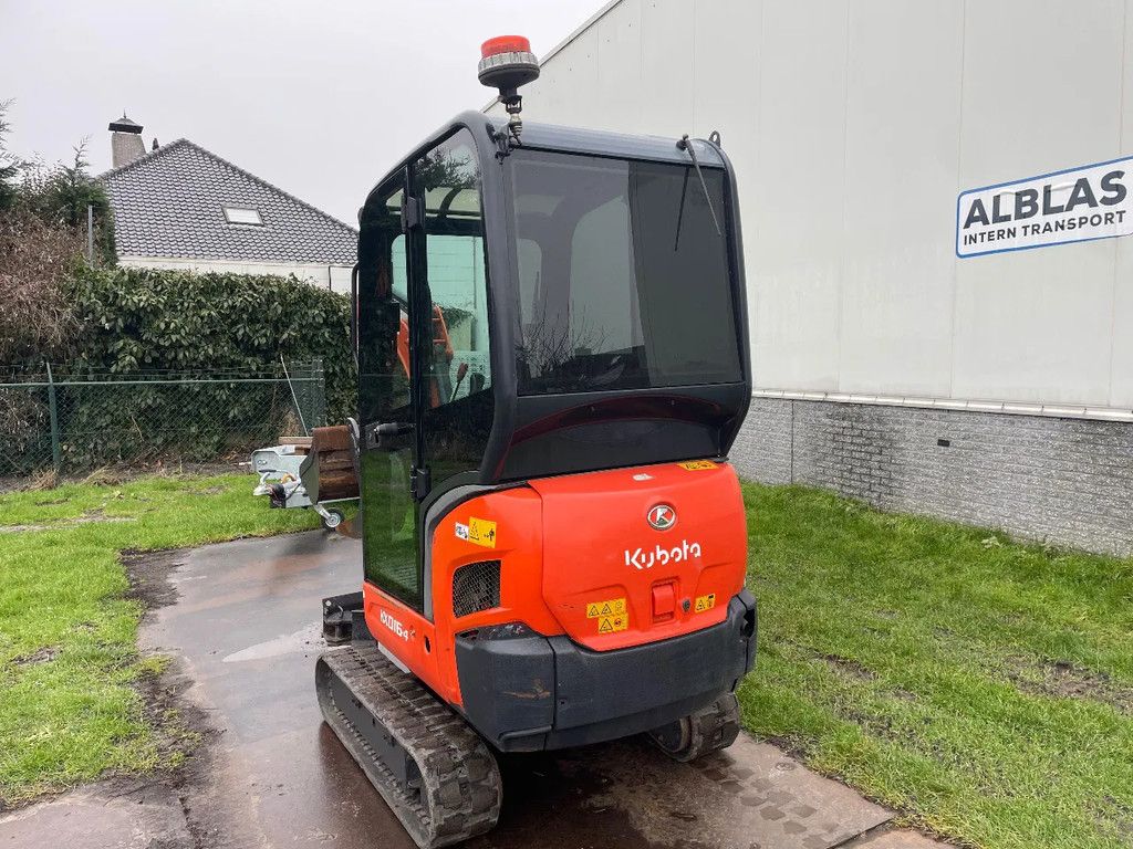 Kubota Kx016 graafmachine 2019 met CW05 Hydr wissel