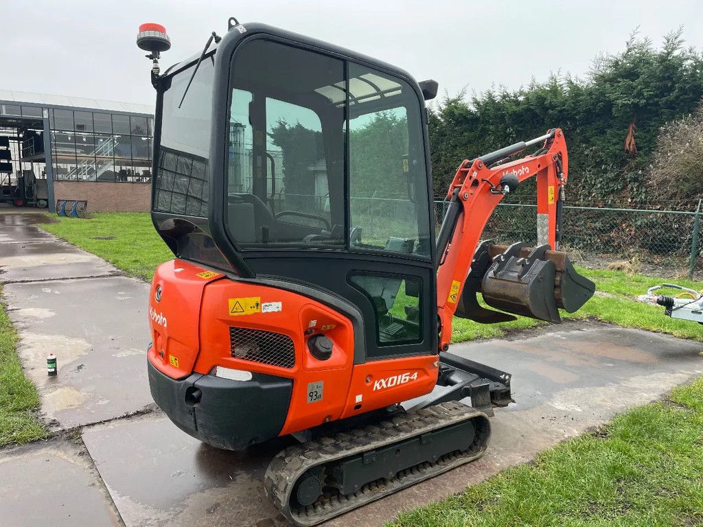 Kubota Kx016 graafmachine 2019 met CW05 Hydr wissel