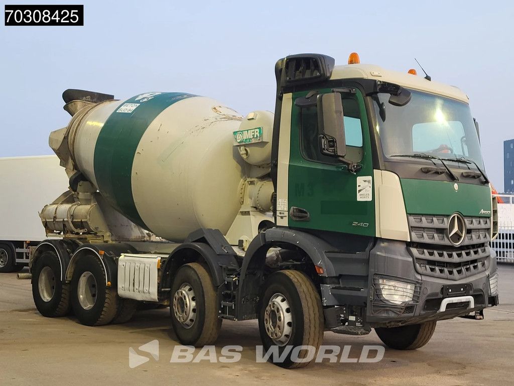 Mercedes Arocs 3240 8X4 8m3 IMER Mixer Steel suspension Automatic Airco Euro 6