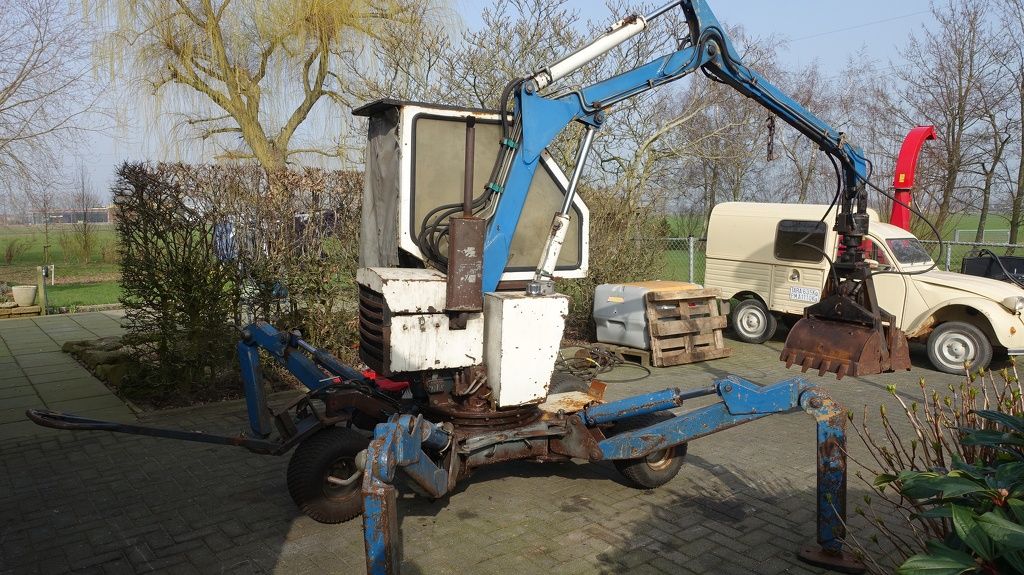 Boki Kiefer 2050 Spingraafmachine kraan grafdelver mestkraan laadkraan