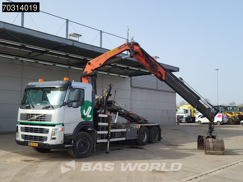 Volvo FM FM 340 6X2 NL-Truck Palfinger PK21502 Kran Crane 2 extensions 24t cablelift Euro 3