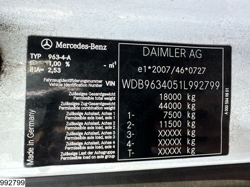 Mercedes Actros 1843 EURO 6, Retarder, Lohr, Combi
