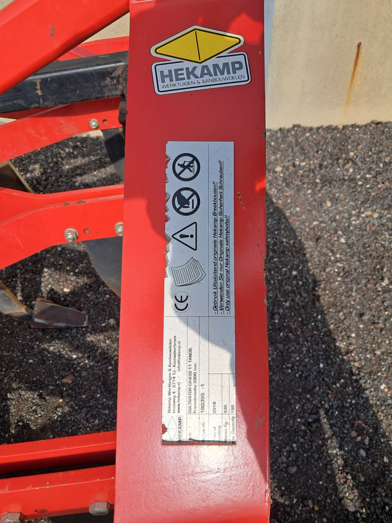 Hekamp vastetand cultivator woeller