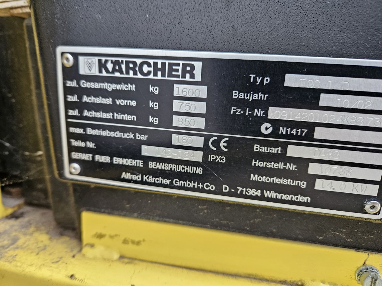 Kärcher TCC1D veegzuigwagen