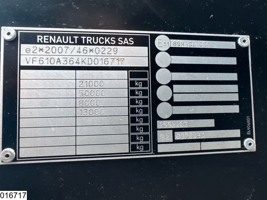 Renault T 480 EURO 6, Standairco