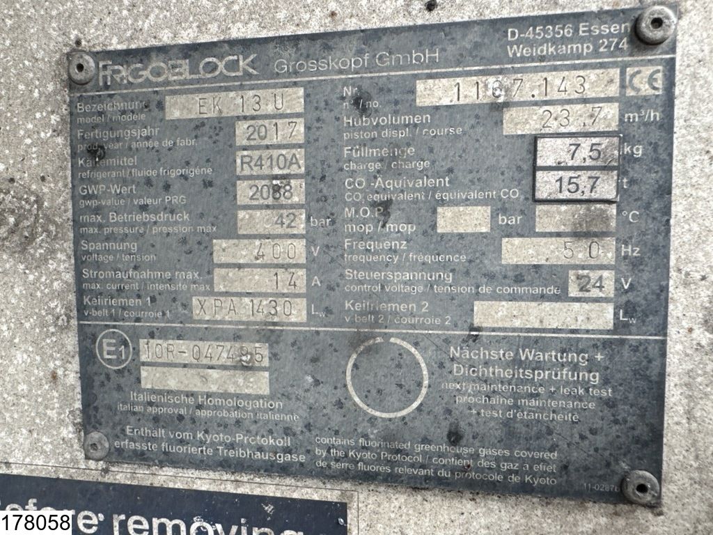 Lecitrailer Middenas Frigoblock EK 13 U