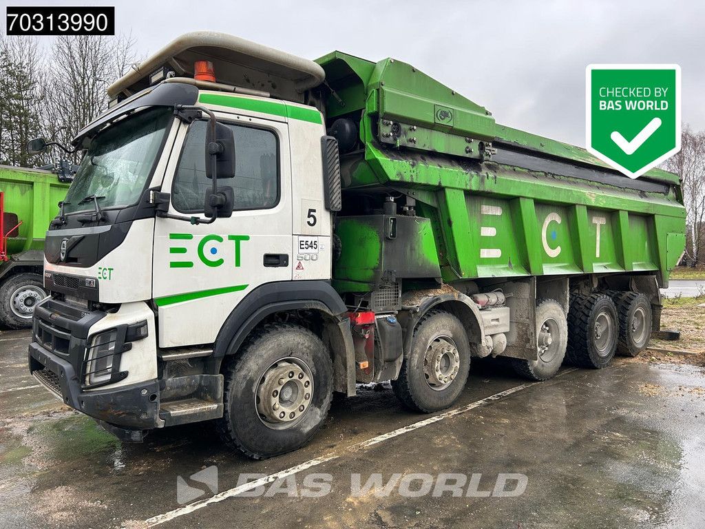 Volvo FMX 500 10X4 28m3 AJK Pusher dump truck Powertronic Automatic Big-Axle Euro 6