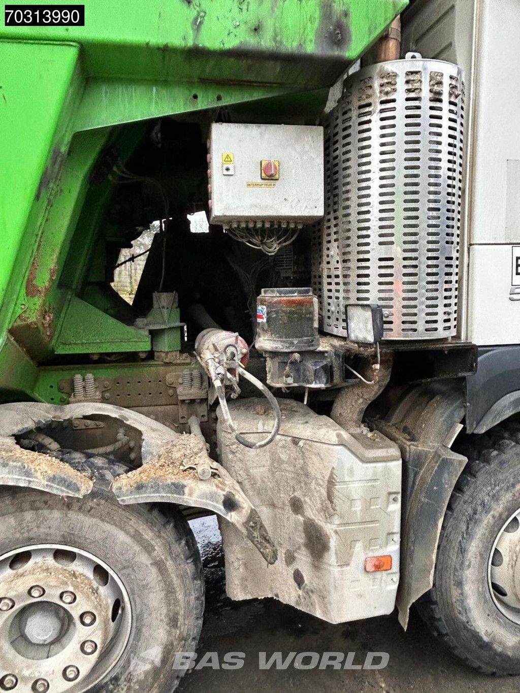 Volvo FMX 500 10X4 28m3 AJK Pusher dump truck Powertronic Automatic Big-Axle Euro 6