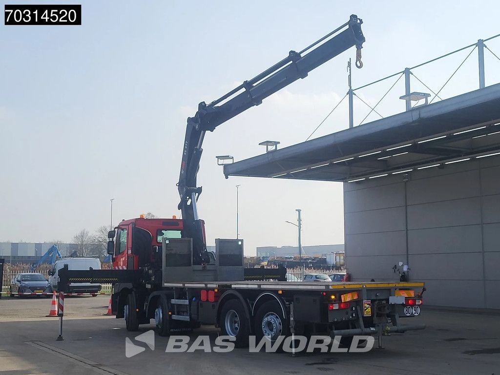 Renault C 460 8X2 HIAB 477EP-2 HIPRO Crane Kran Lift+steering axle Euro 6