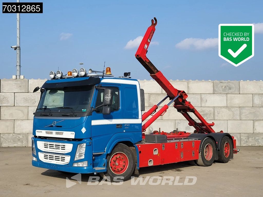 Volvo FM FM 450 6X2 HIAB Multilift Lift-Axle Full Air suspension Automatic Euro 6