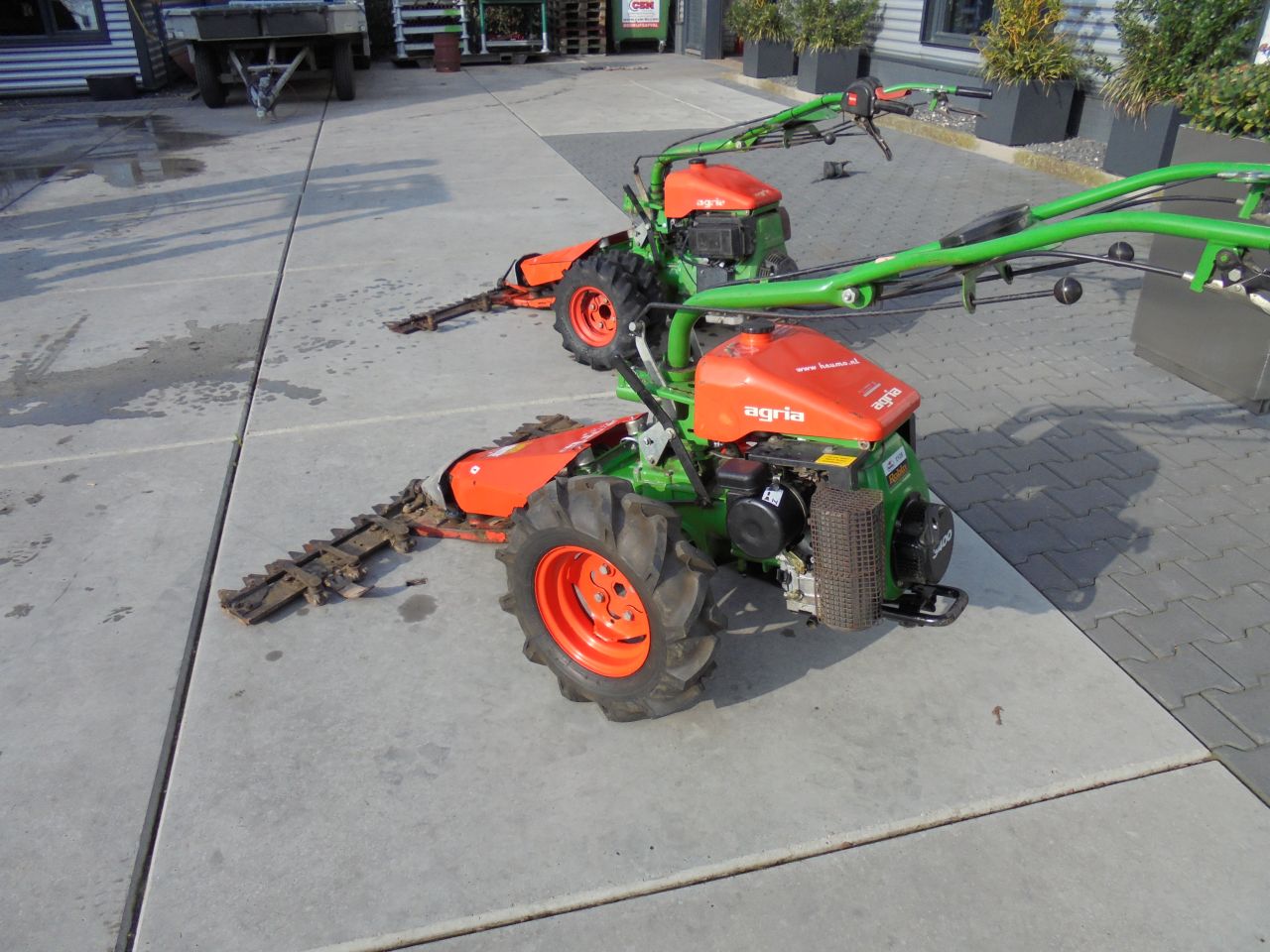 2x agria 3400 ,maaibalk