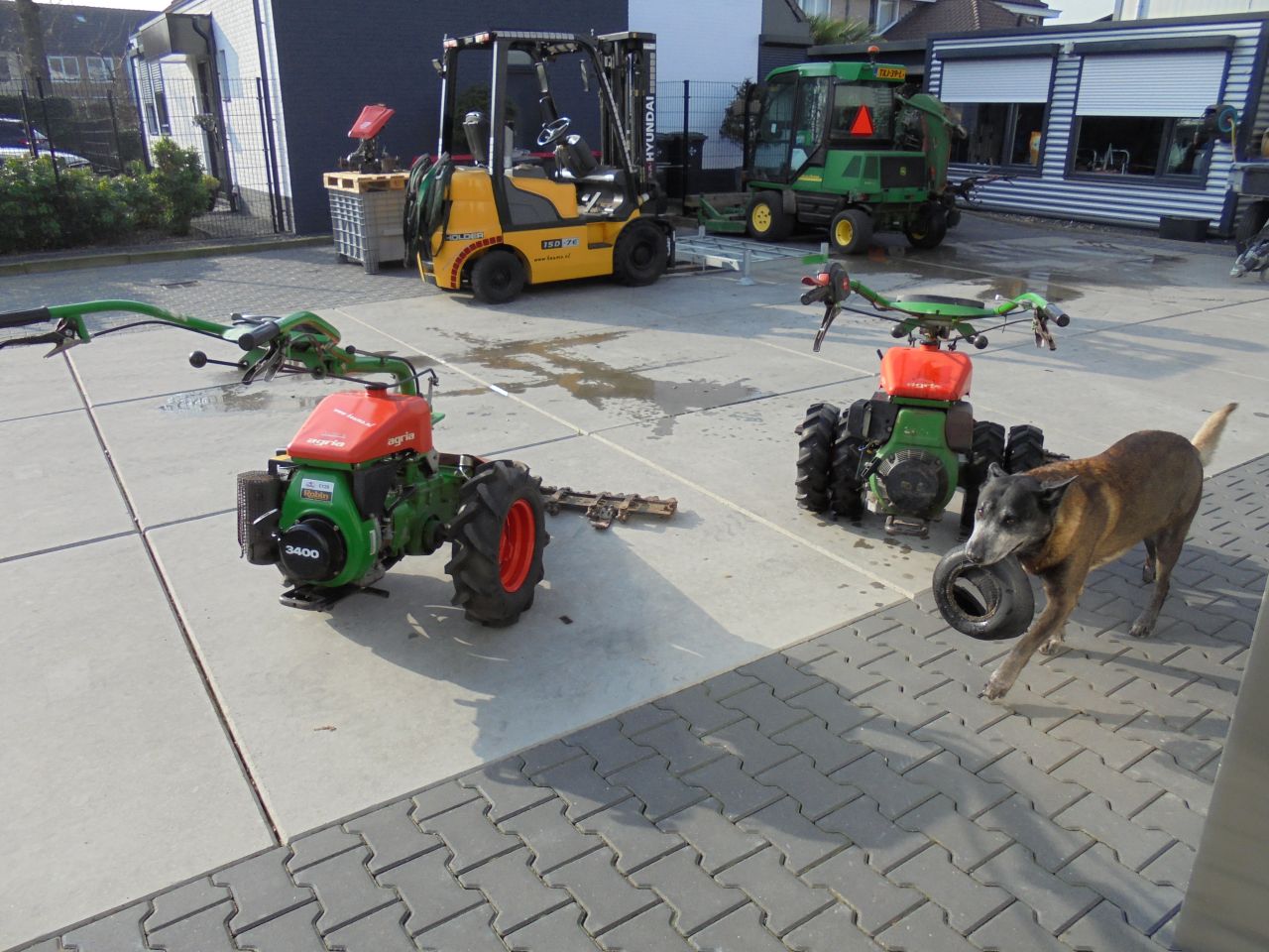 2x agria 3400 ,maaibalk