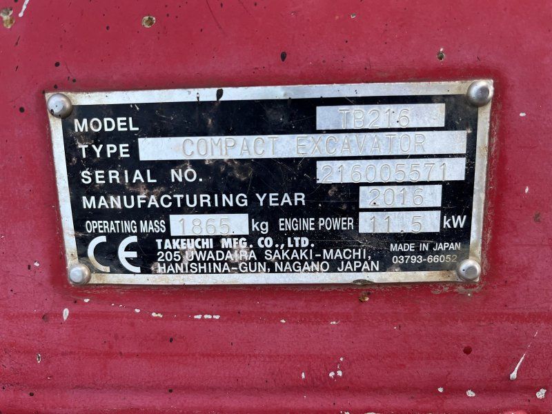 Takeuchi TB 216