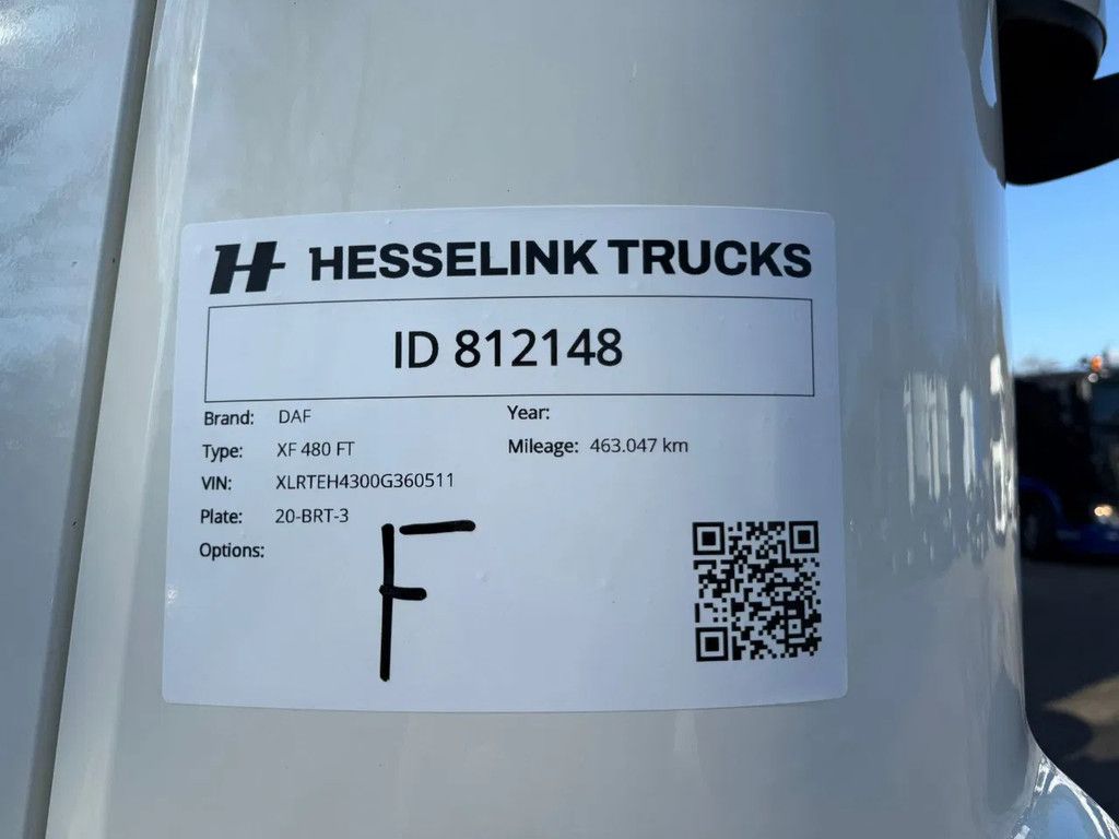 DAF XF 480 SSC Super Space 2x tank ACC LED 463.047KM!