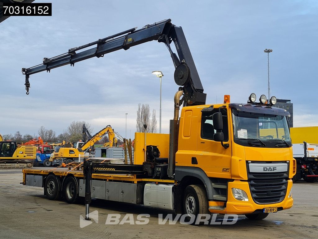 DAF CF CF 410 6X2 HIAB 244EP-4 HIPRO Crane Kran Lift +Steering Axle Automatic Euro 6